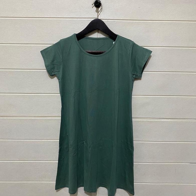 Flare Dress / Dress Basic Lengan Pendek Wanita/Dress Polos Wanita/Casualdress/Pakaian Wanita/Homey D