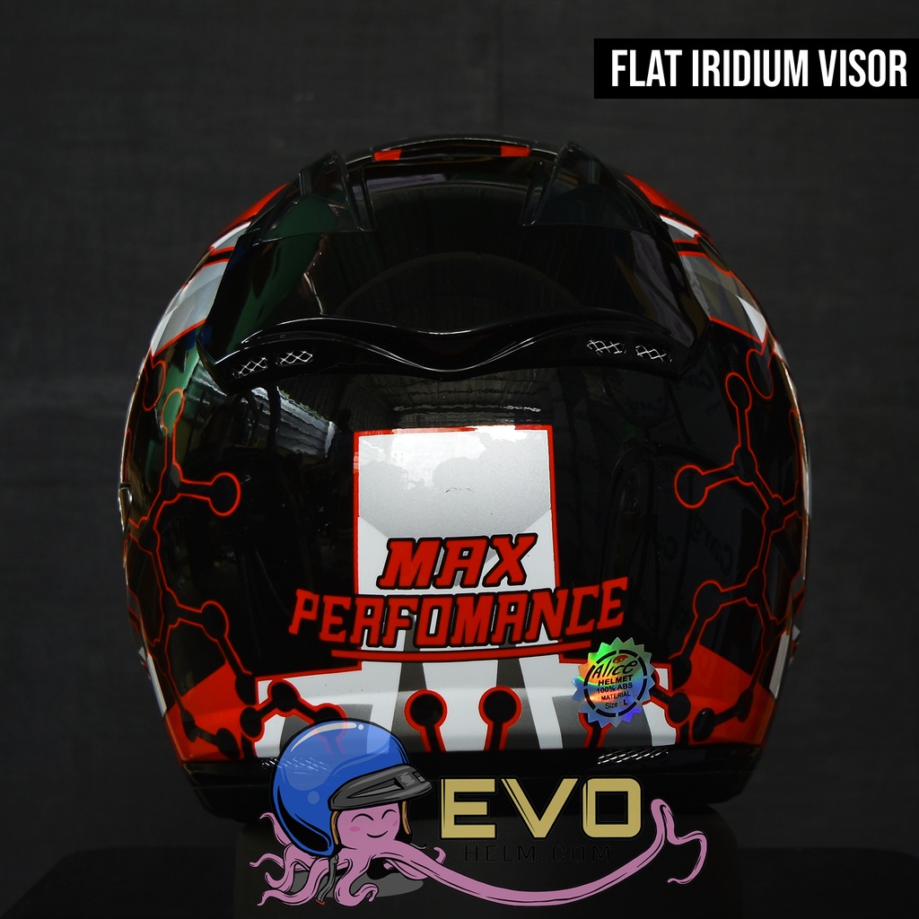 HELM CENTRO VRC ORIGINAL VISOR IRIDIUM FREE BUBBLE - ONGKIR 1KG SAJA