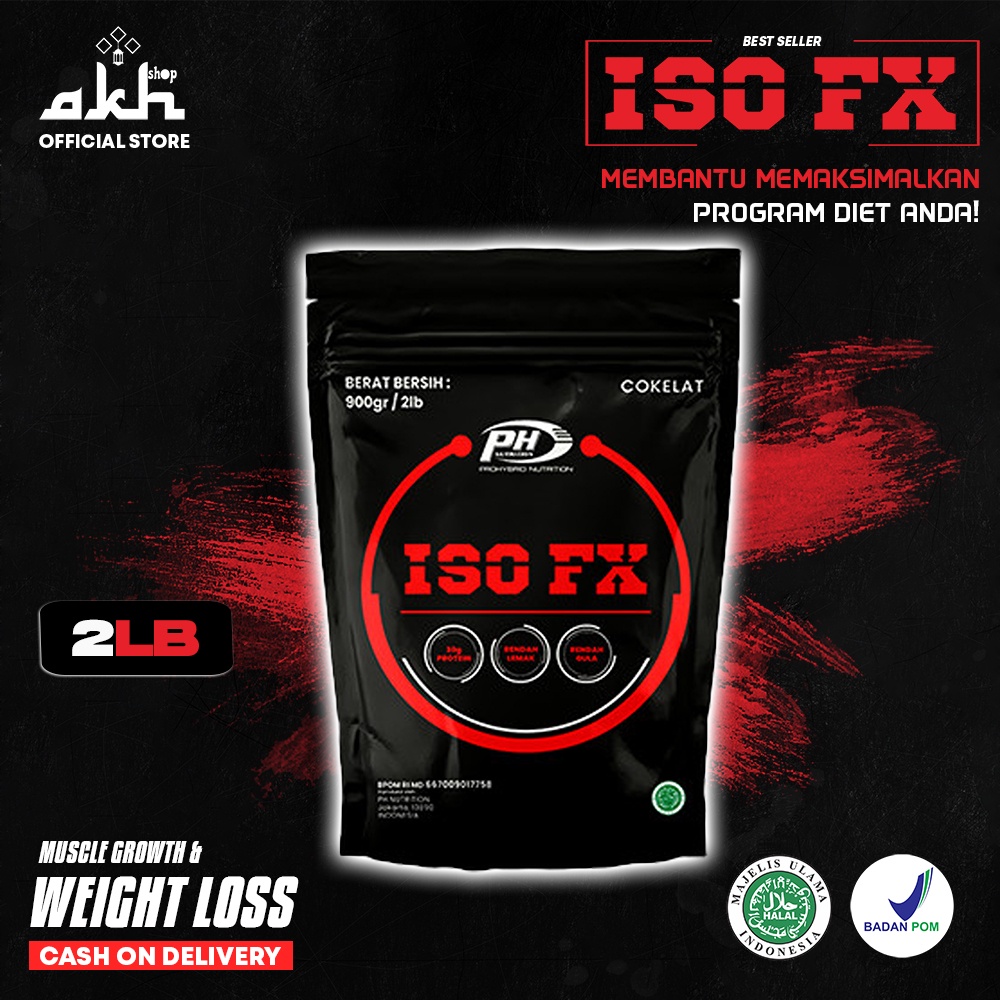 Jual Promo Susu ISO FX Whey Protein 2LB 900g 30g Protein Suplemen