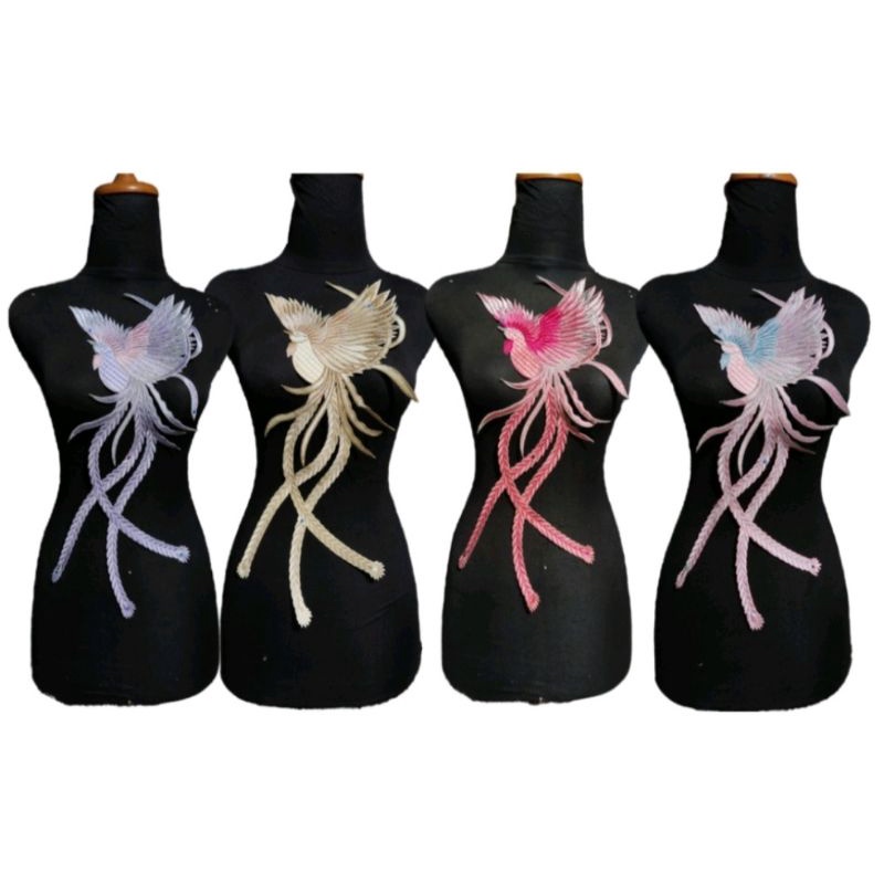 RENDA BORDIR MURAH MOTIF CHEONGSAM BUAT AKSESORIS KEBAYA,GAMIS,GAUN,DRESS DAN KOSTUM TARI