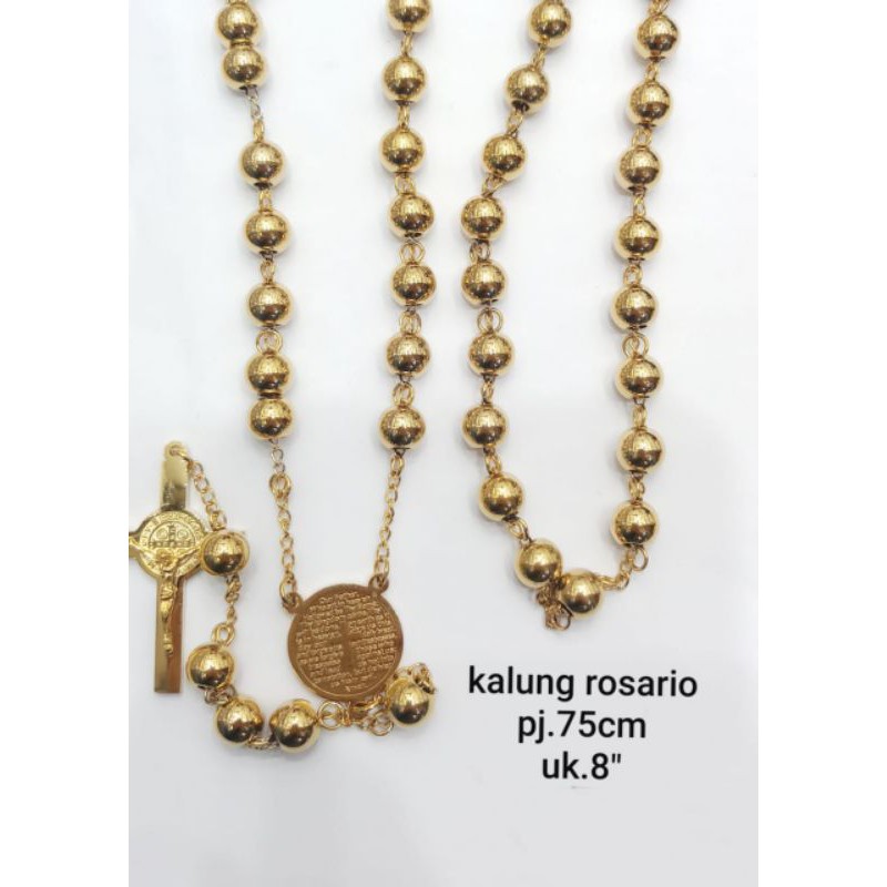 Kalung Rosario Emas Titanium32