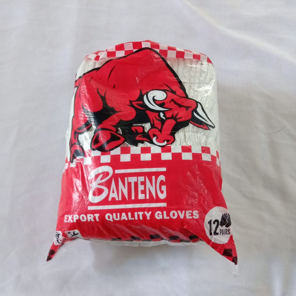 Sarung Tangan Benang 8 Putih Isi 12 Psg