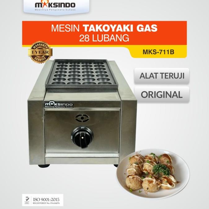 Mesin Takoyaki Gas (28 Lubang)