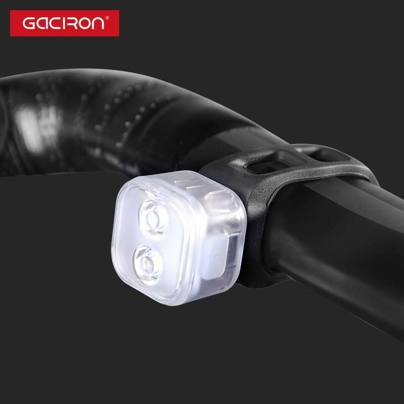 Lampu depan sepeda warning light Gaciron W07W untuk roadbike seli Mtb sepeda lipat