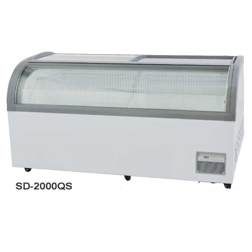 GEA SD-2000QS Freezer box pintu kaca sliding/chest freezer