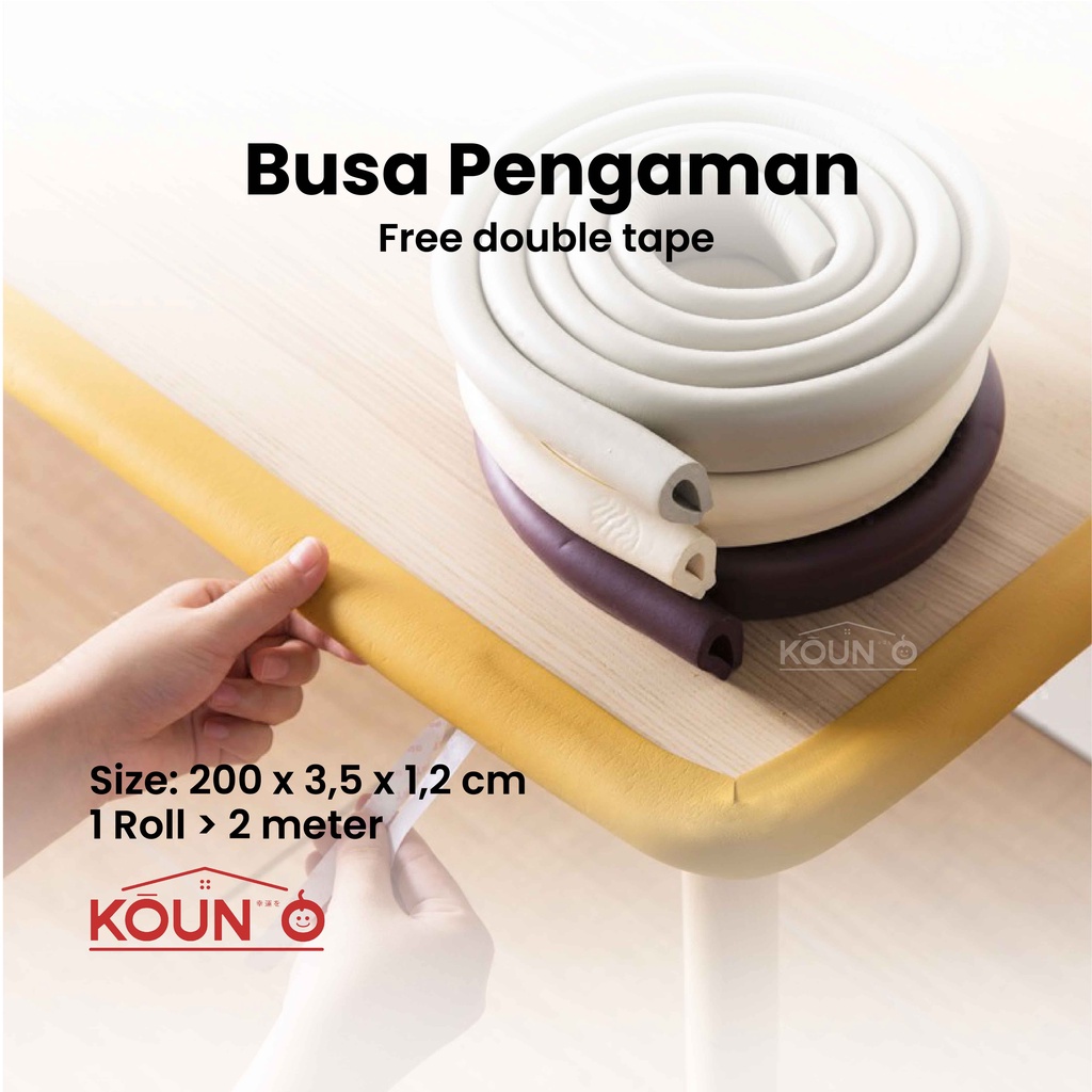 Busa Roll Pelindung Meja | Pengaman Furniture Laci | Pinggiran / Sudut Meja Baby Safety Strip Bumper