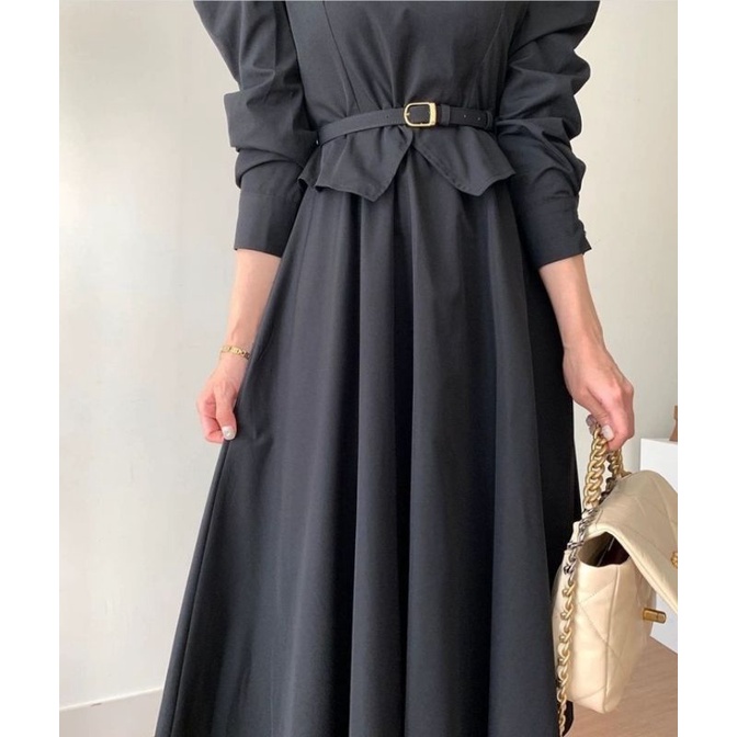 MDLV ~ 62522# Missoula Midi Dress Long Dress Premium Fashion Import