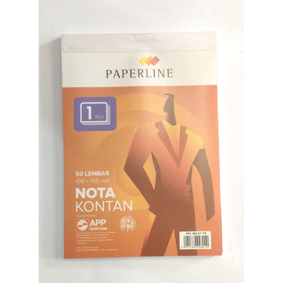 

NOTA KONTAN KECIL 1 PLY PAPERLINE /NK1 PPL/KERTAS BON
