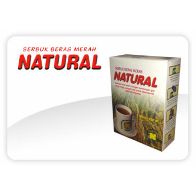 

serbuk beras merah natural