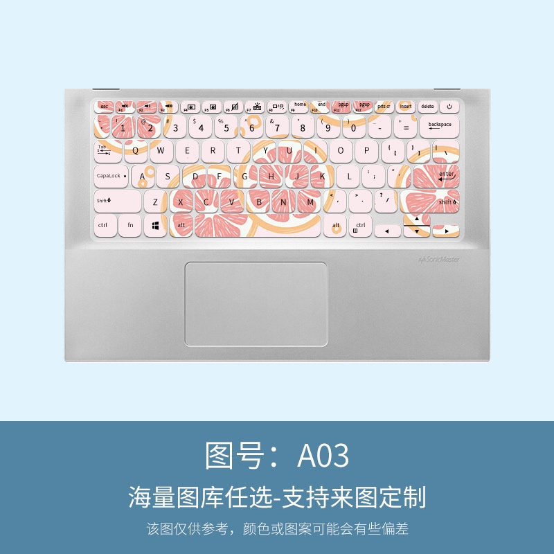 Film Pelindung Debu Keyboard Laptop Motif Kartun Bunga Untuk Asus ADOU14 14 Inch V4000F X412F Y406 Adolbook14 A412D V4000 Y4200 V4200 R412F Y440 X412 X4200