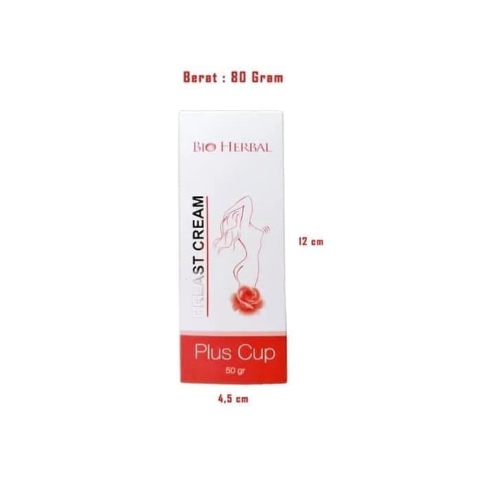 PENGENCANG PAYUDARA BIO HERBAL BREAST CREAM PLUS CUP 50GR ORIGNAL - PEMBESAR PAYUDARA