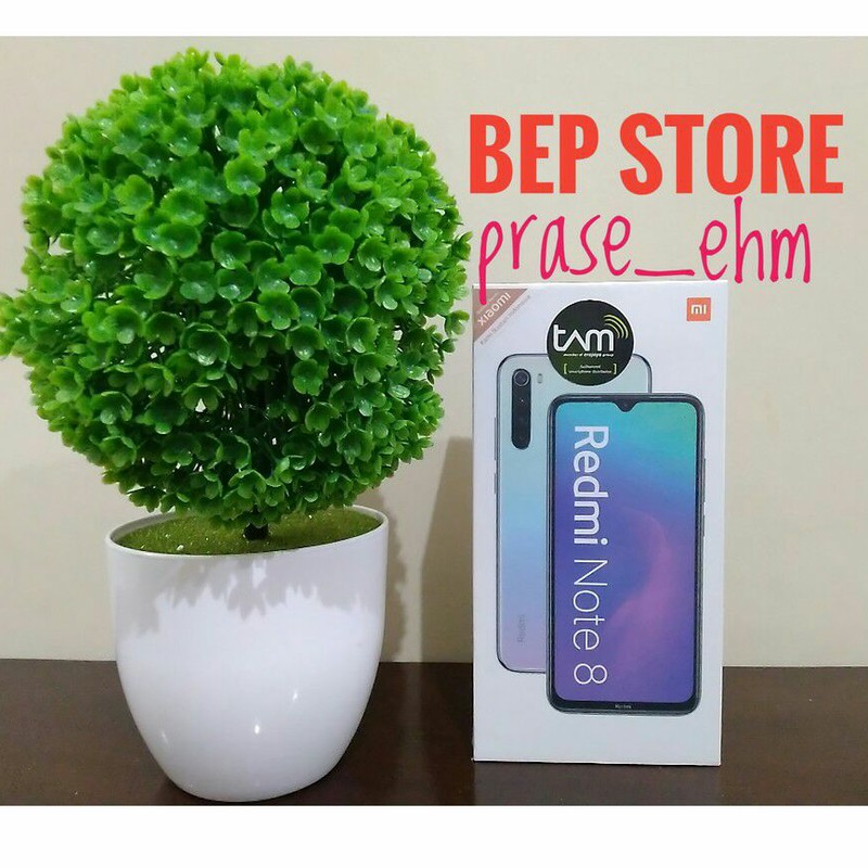 New BNIB Xiaomi Redmi Note 8 4/64 GB RESMI TAM - putih white black hitam blue biru 64 64gb
