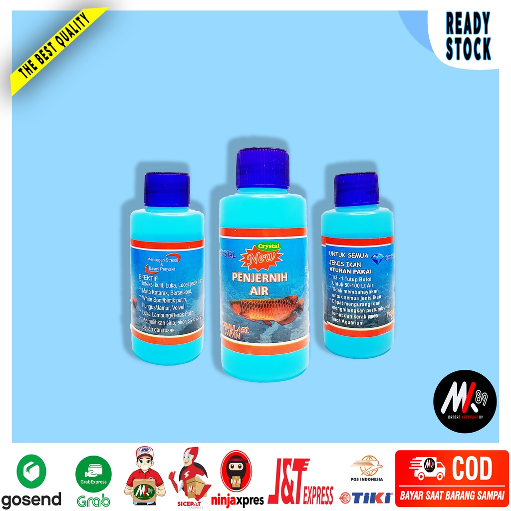 Penjernih Air Aquarium Instan Isi 100ml Formula Japan Bisa Bayar Di Tempat Air Kolam Aquascape Jadi 