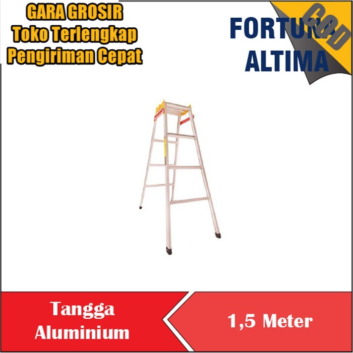 TANGGA ALUMINIUM TANGGA ALUMUNIUM 2 SISI FORTUNA ALTIMA 1,5M