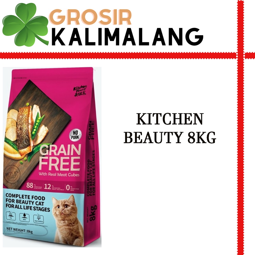 Kitchen Flavor Premium Beauty Cat Food 8kg (Grab/Gosend)