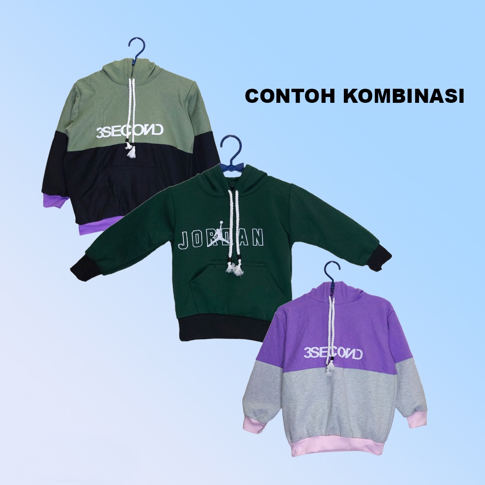 Jaket Sweater Hoodie Anak Laki Laki Perempuan Umur 1 - 7 Tahun