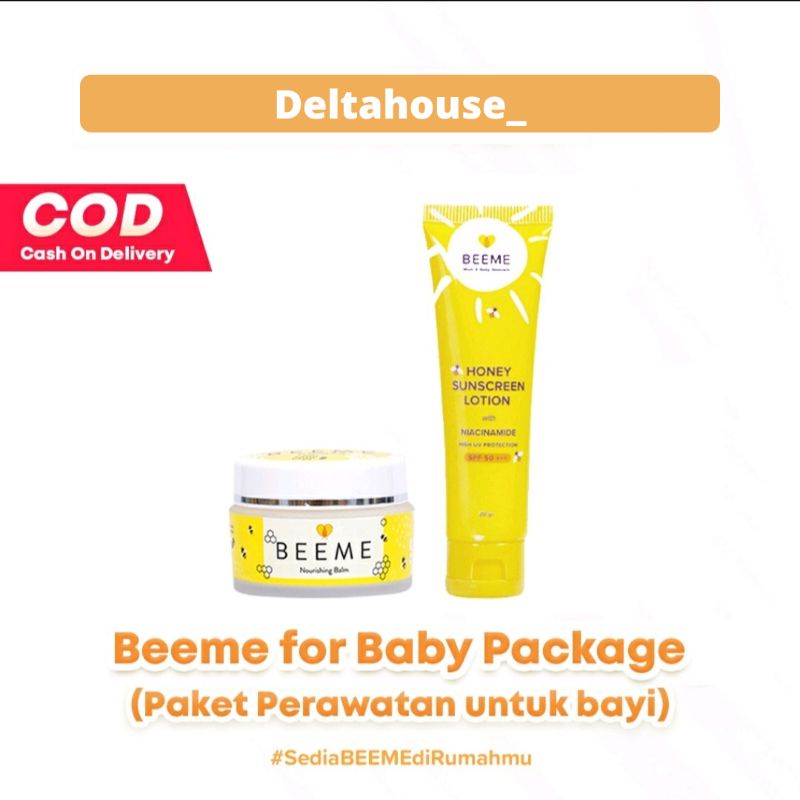 [EXTRA HEMAT] Paket Beeme Nourishing Balm + Beeme Sunscreen Lotion