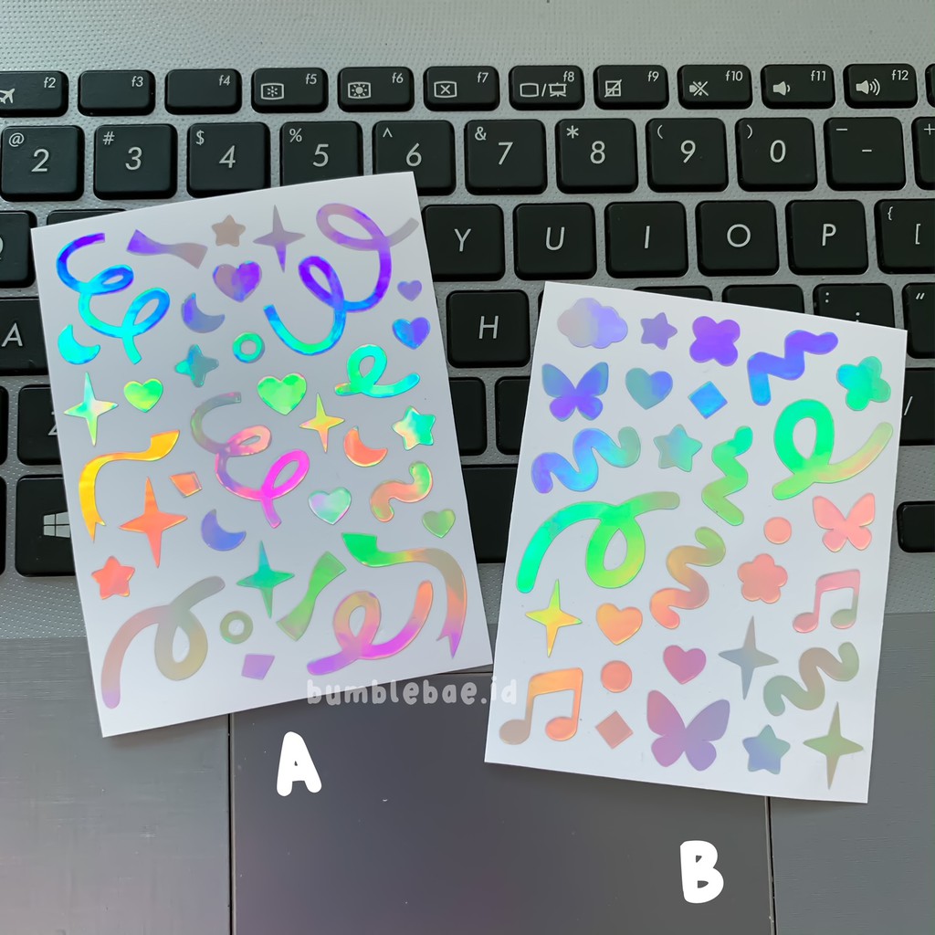 

Stiker deco hologram / toploader deco