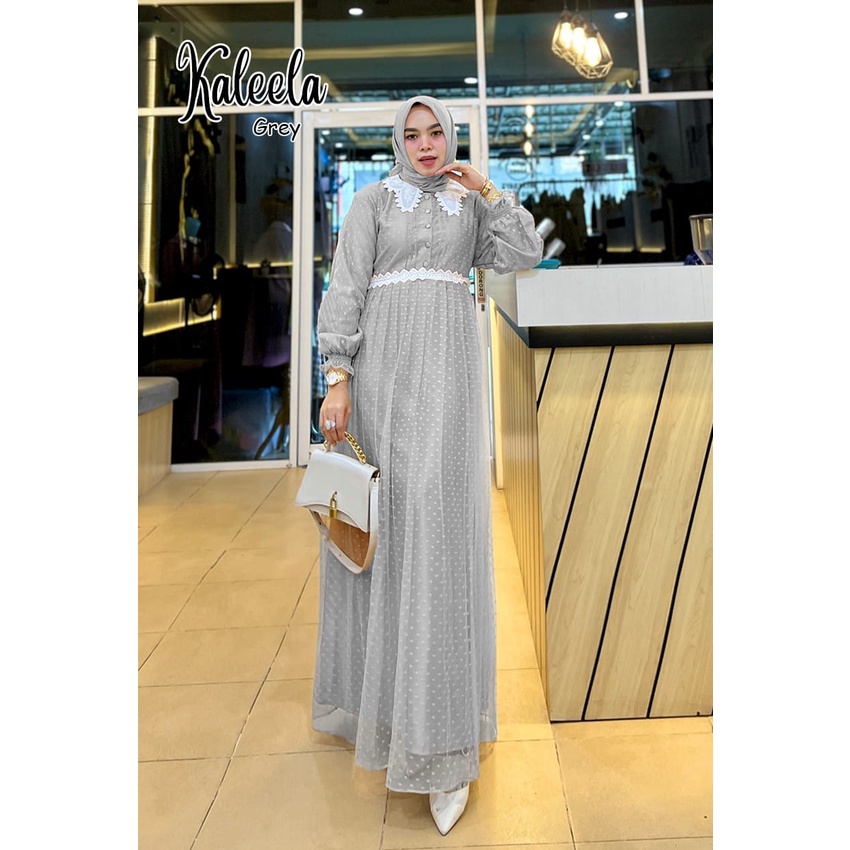 GAMIS PESTA KALEELA DRESS KONDANGAN MUSLIM