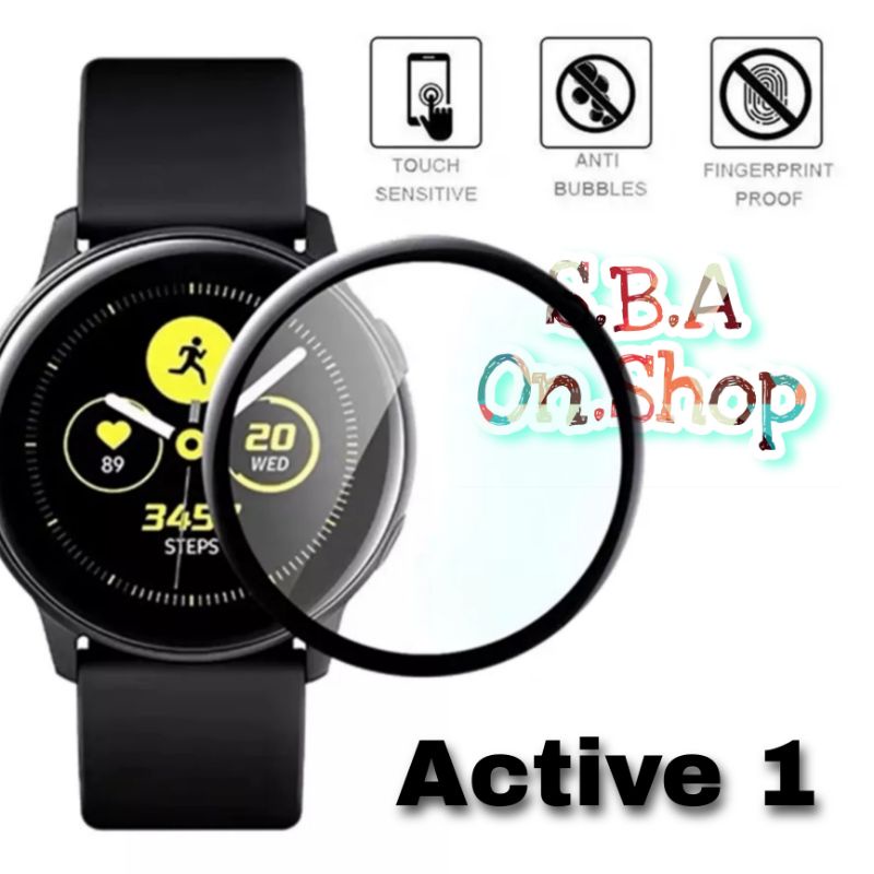 Anti Gores Pet Nano 3D Screen Guard Samsung Galaxy Watch Active 1 SM R500 40mm Pelindung Layar Jam