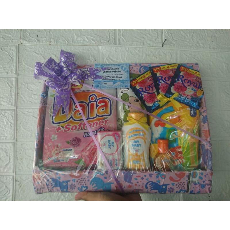 parsel bayi tanpa baju/ kado jenguk bayi detergen
