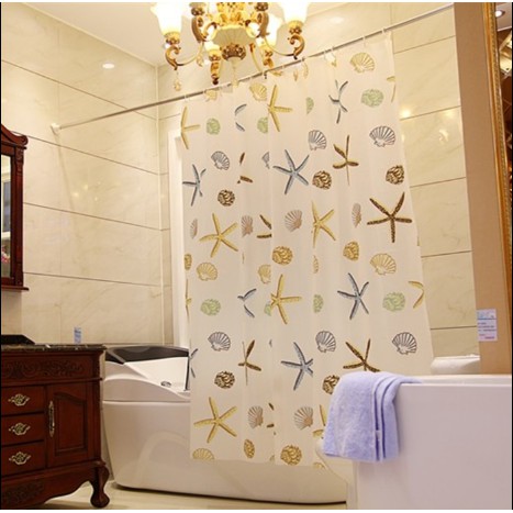  GORDEN  SHOWER CURTAIN DAUN Tirai Kamar  Mandi TIRAI 