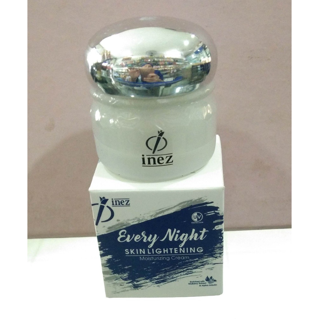 Inez Everynight Skin Lightening Moist Cream 28 gr / Inez Everynight Skin Lightening Moisturizing Cream / Inez Cream Malam