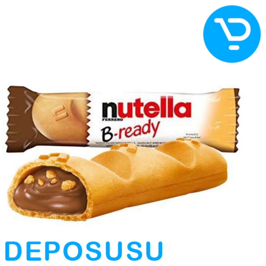 

Nutella B-ready Bready wafer isi kacang coklat Hazelnut