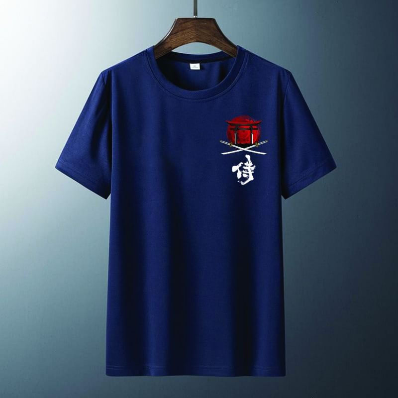 KAOS PRIA DEWASA UKRUAN S M L XL XXL XXXL MOTIF RUMAH  SAMURAI