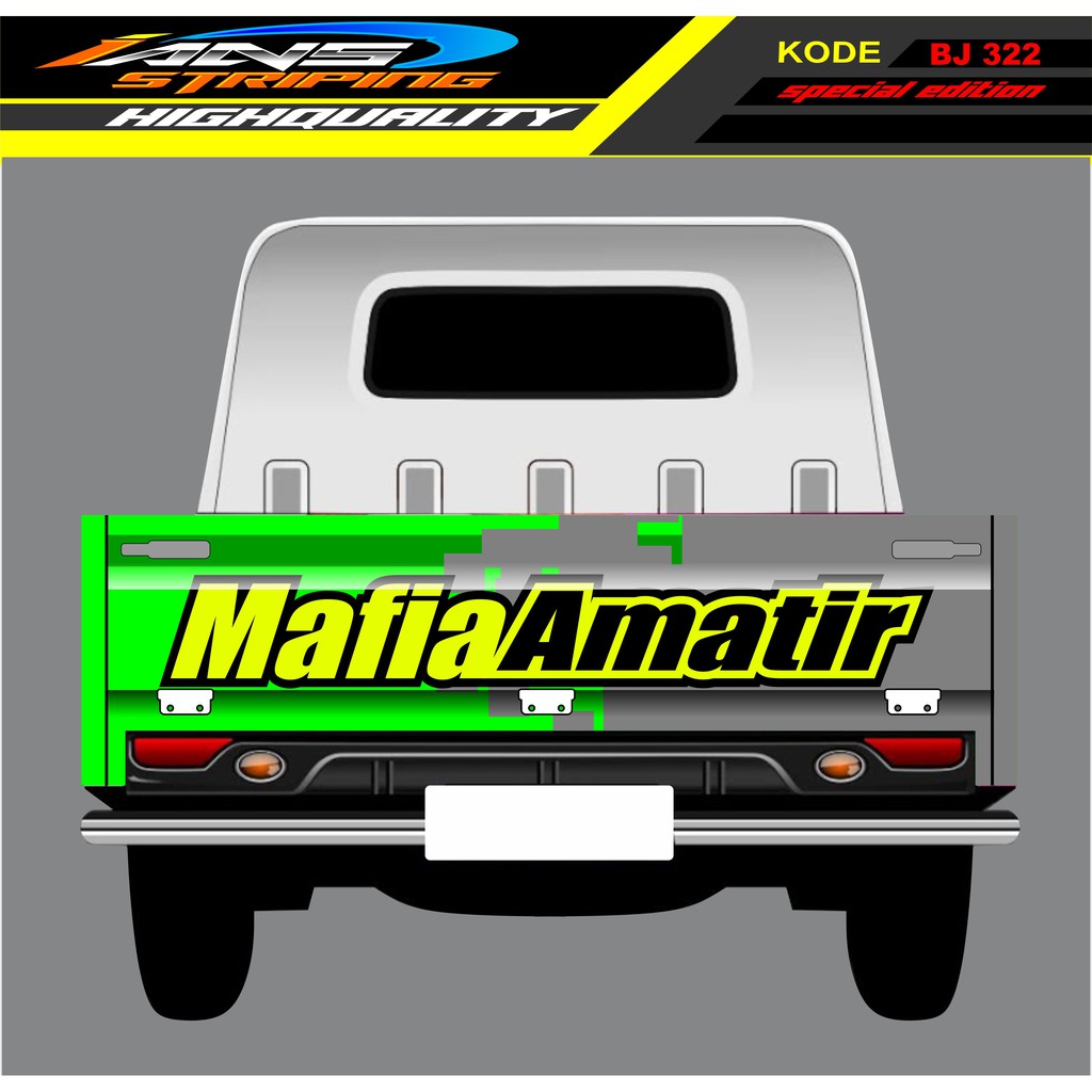 DECAL STICKER GRANMAX PICK UP / STIKER BAK BELAKANG GRANMAX / DECAL MOBIL GRANMAX