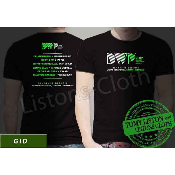 DI JUAL KAOS DWP 2019 GLOW IN DARK MANTAP