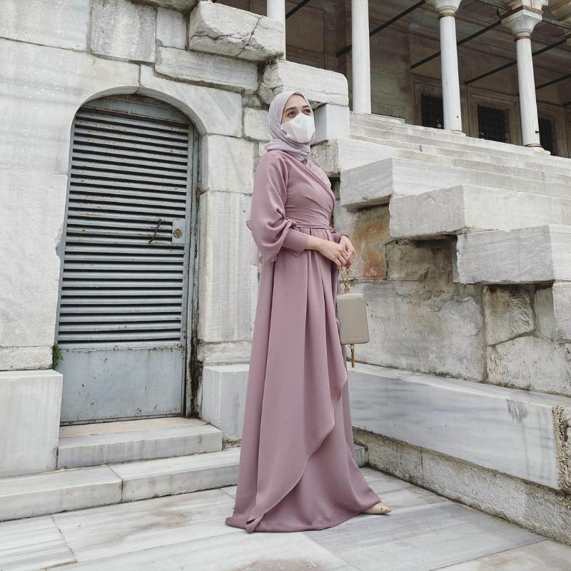 CAPPA DRESS BY HERWAYS - SOFT LILAC ( XL)