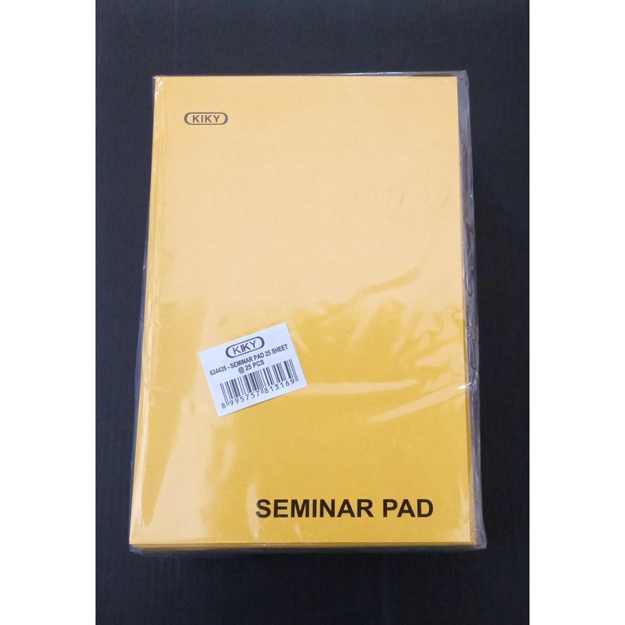 

Seminar Pad A5 Kiky 25 Sheets @25pcs / Buku Catatan / Buku Tulis / Notes Kiky / Seminar Pad / Bergaris