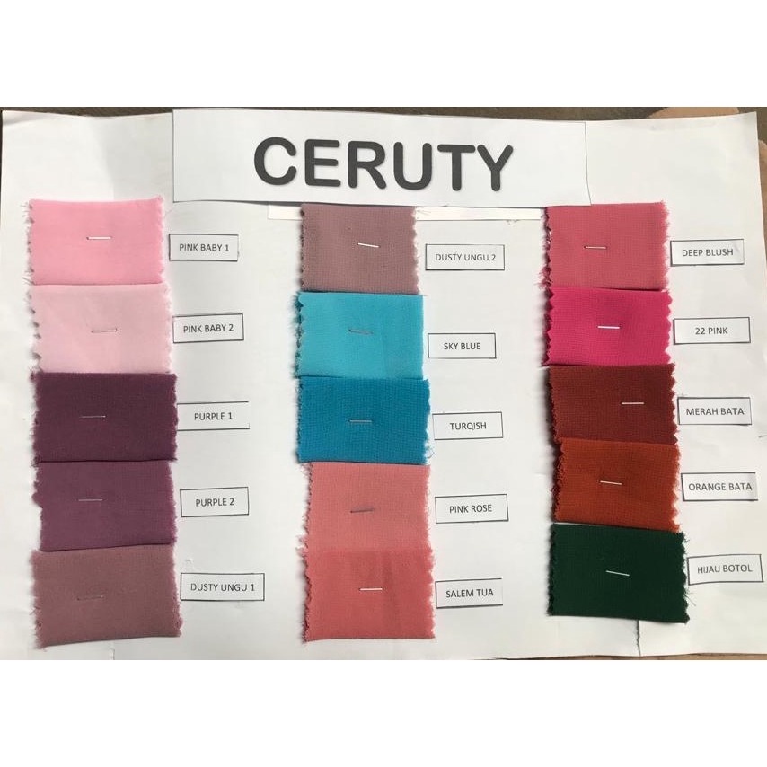 ✨ ELYSIA ✨ Kain Ceruty Ceruti Babydoll Premium Meteran