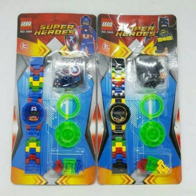 Jam Tangan Lego Karakter / Jam Tangan Lego Superhero