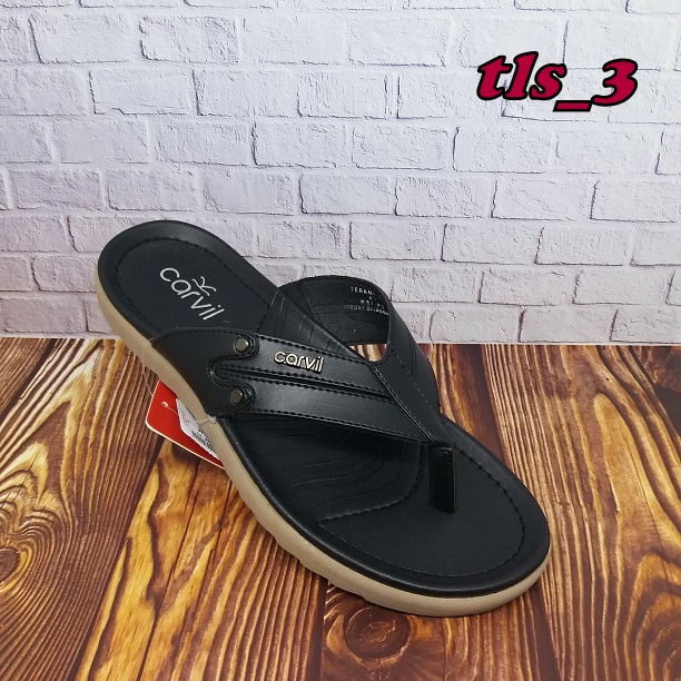 Sandal pria carvil terano alan derick 01 sandal carvil japit casual resmi asli 38-44