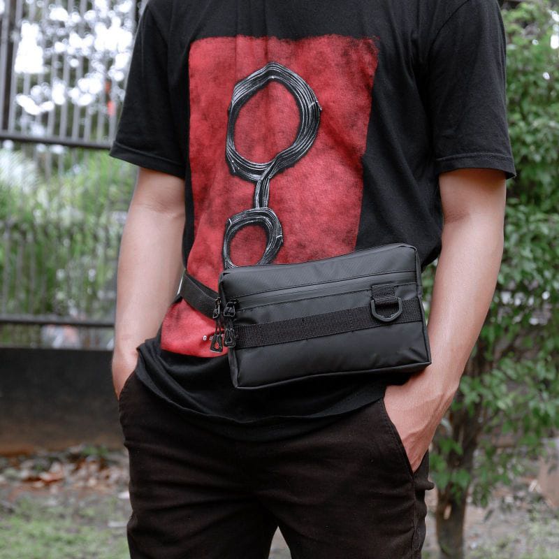 Clutch Pria Tas Selempang Pria - Tas Pouch - Waistbag - Tas Selempang