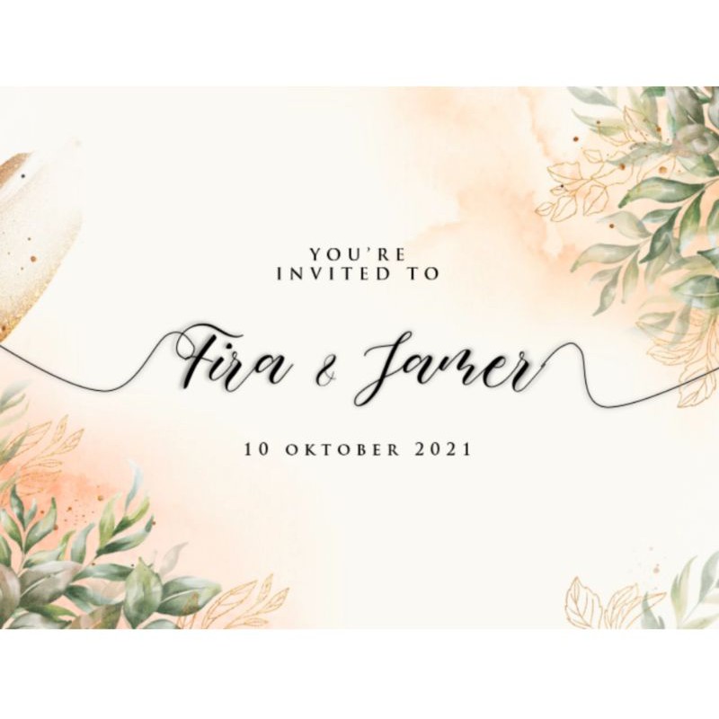 Premium Undangan Video Bonus Protokol Kesehatan ~ Tema Fresh Orange [Kode:Fira Jamer]