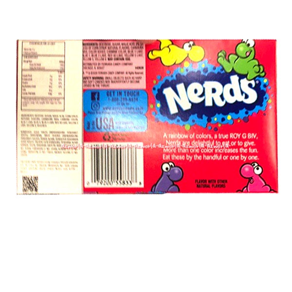 Rainbow Nerds 141gr Tiny Tangy Candy Kembang Gula Keras Aneka Rasa 141 gram Permen Rain Bow Nerd  Wonka