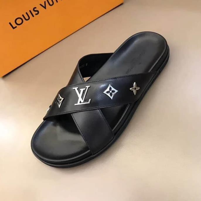 SALE SANDAL ABG PRIA CASUAL】 SANDAL SLOP LOUIS VUITTON PREMIUM HIGH QUALITY MIRROR 1:1 / LV 04 ON