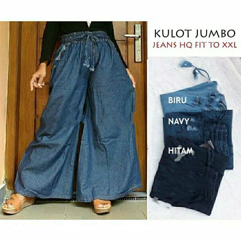 KULOT JEANS  / KULOT SUPER JUMBO XXL BIG SIZE MODEL PAYUNG MURAH