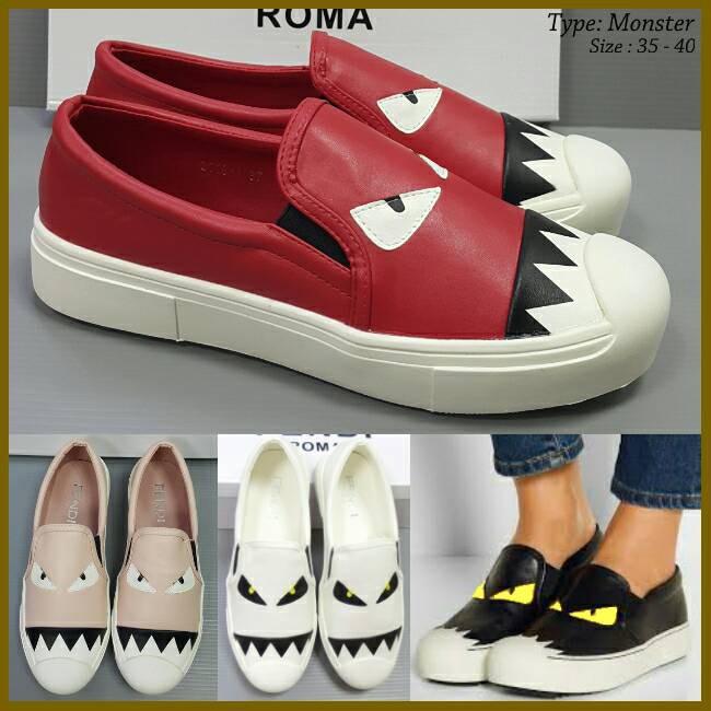 Sepatu Fendi Monster Peekaboo