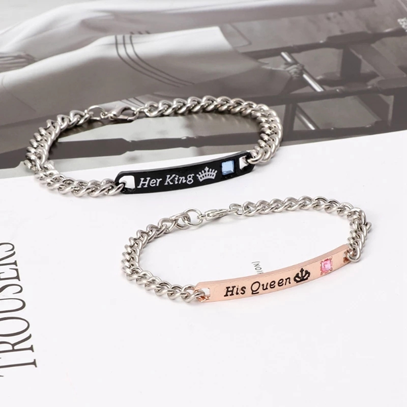 His And Her King His Queen Bahan Alloy Untuk Pasangan