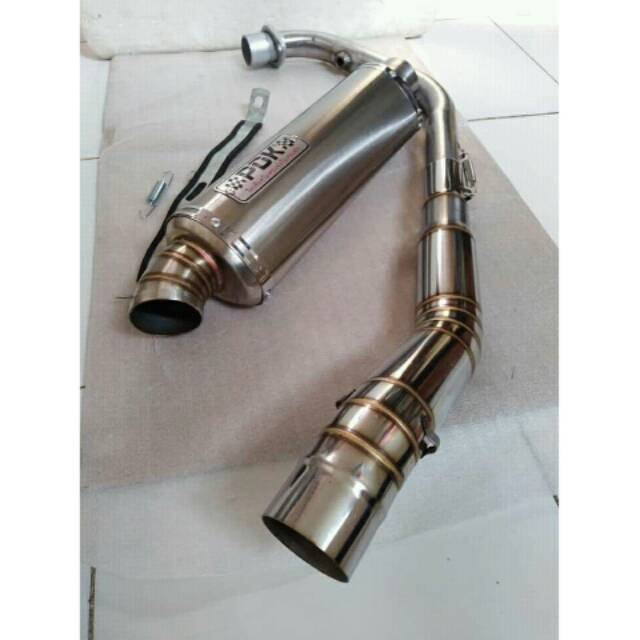 KNALPOT RACING PDK TRIOVAL FULL SYSTEM FOR SATRIA FU SONIC VIXION R15 GSX CBR150R CB150R