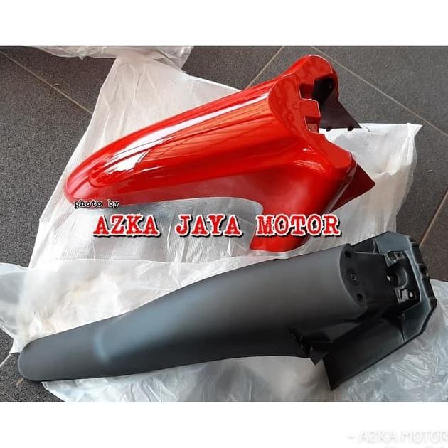 Spakbor Depan Set Yamaha Vega R New Merah Cabe Depan Belakang Shopee Indonesia
