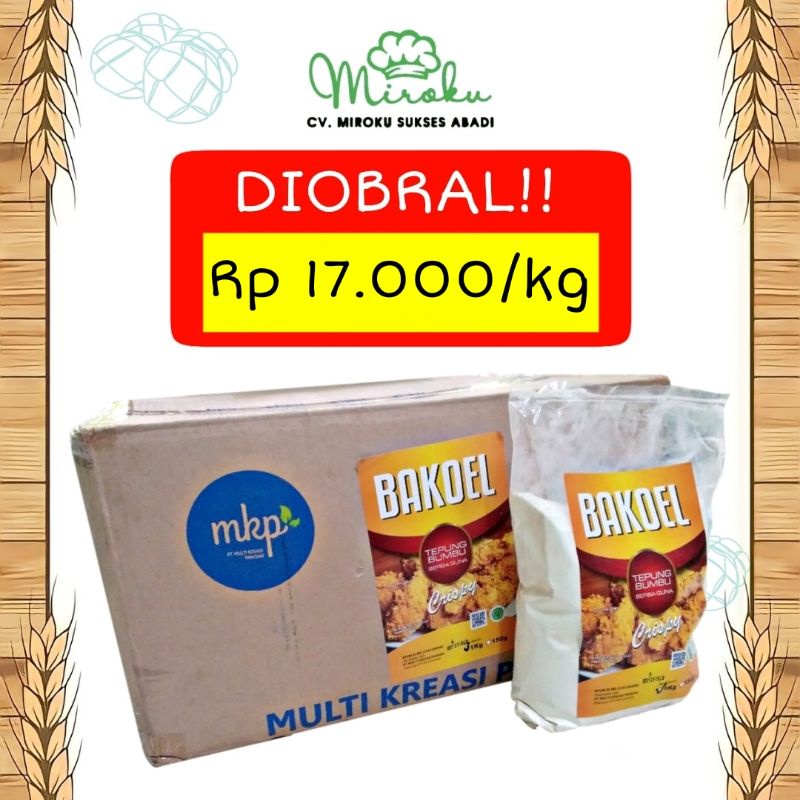 

Bakoel Tepung Bumbu Serbaguna Tepung Ayam, Gorengan Crispy 1Kg