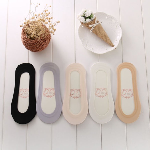 kaus kaki flat shoes wanita invisible socks fse138 (4F3)