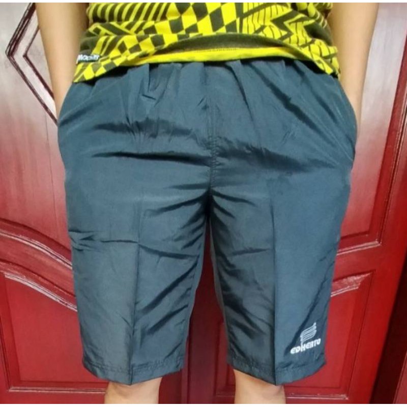 Celana taslan mikro celana pendek 3/4 polos EDHERTO celana tennis celana badminton celana raning cel