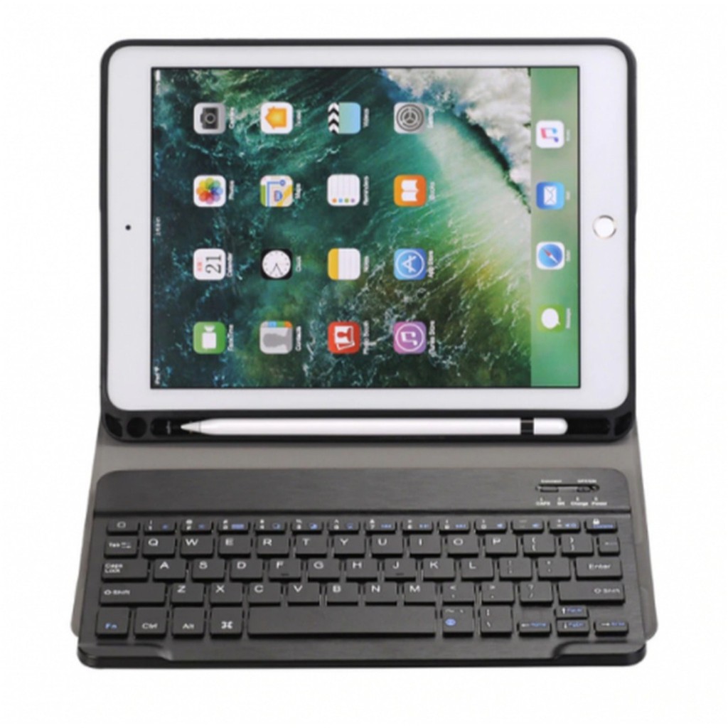 Smart Keyboard Wireless Case Ipad 5 6 9.7 air pro 3 10.5 7 8 9 10.2 MINI 6 Cover Apple Pencil Holder