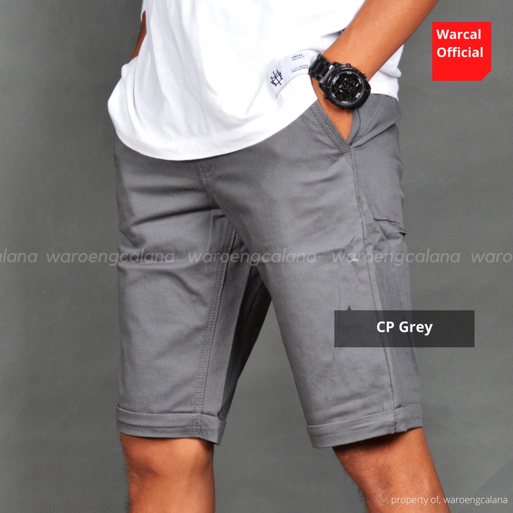 Celana Pendek Pria Chino Pants Grey